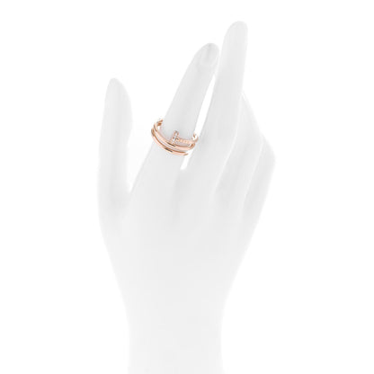 Cartier 18K Pink Gold Diamond Juste Un Clou Wrap Ring 53 6.5 2 of 6