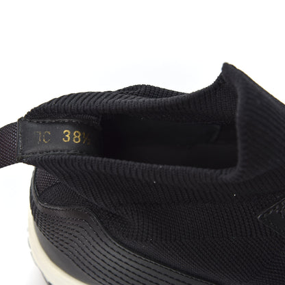 Christian Dior Technical Knit Calfskin Womens Walk'N'Dior High Top Sneakers 38.5 Black 9 of 11