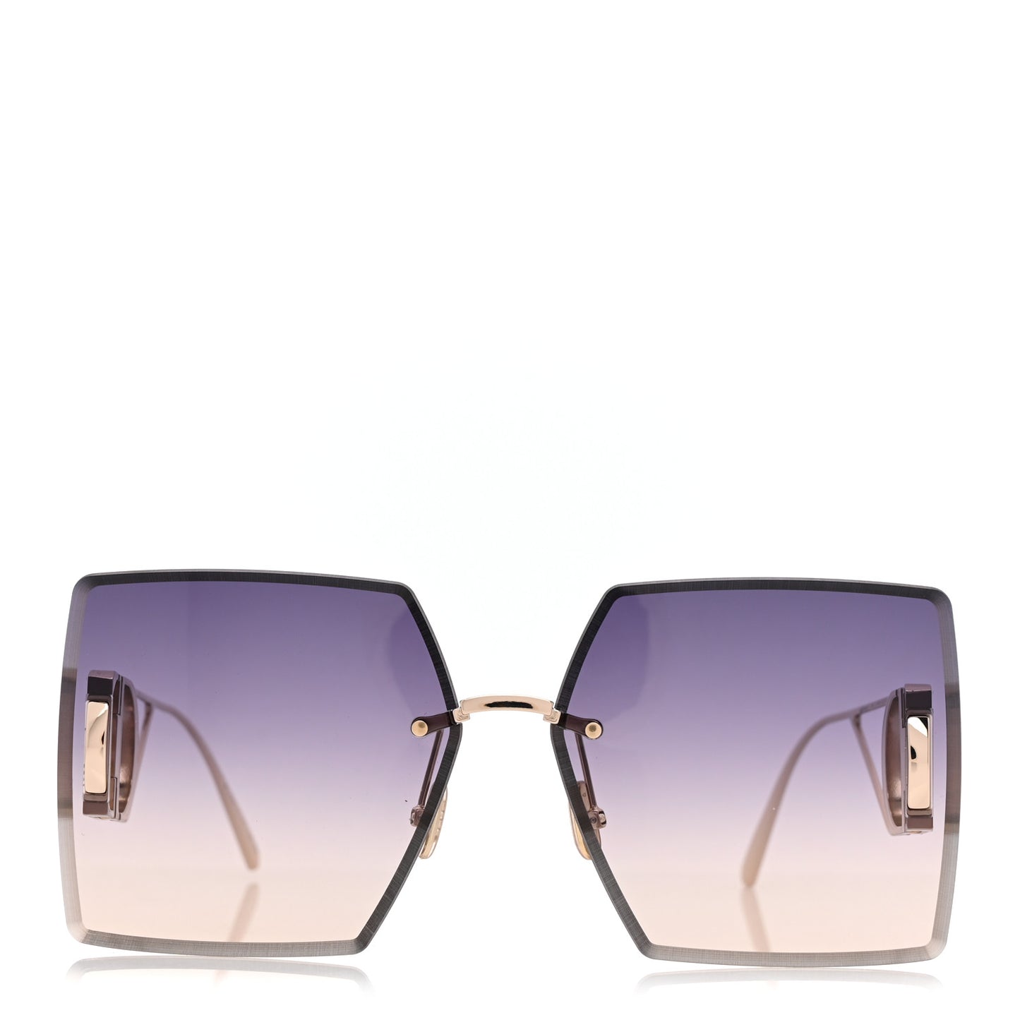 Square 30 Montaigne S7U Sunglasses Blue Pink