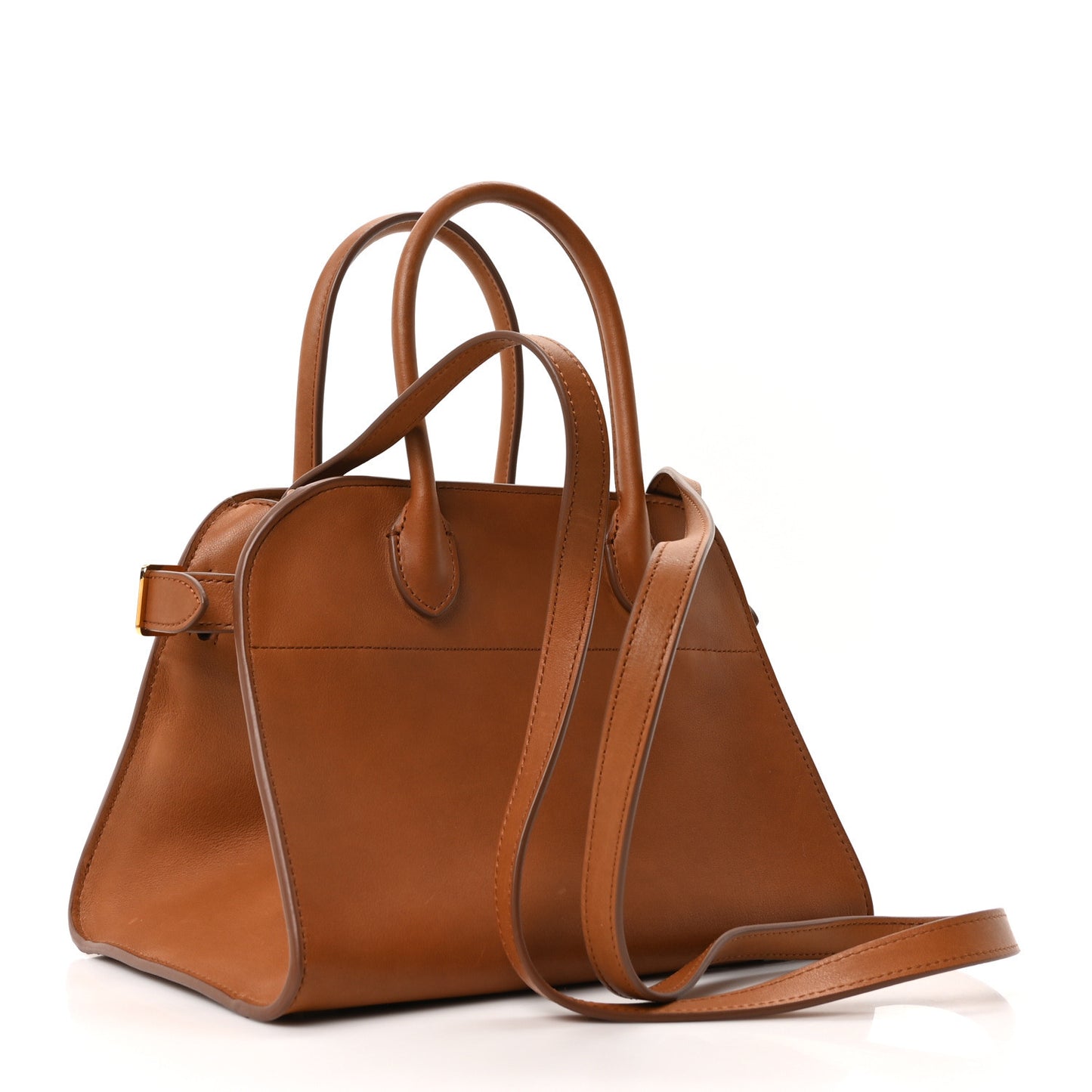 Polished Saddle Calfskin Soft Margaux 10 Bag Cuir