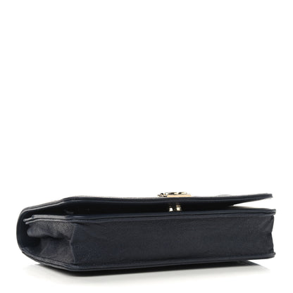 Chanel Caviar Quilted Boy Wallet On Chain WOC Navy 4 of 12