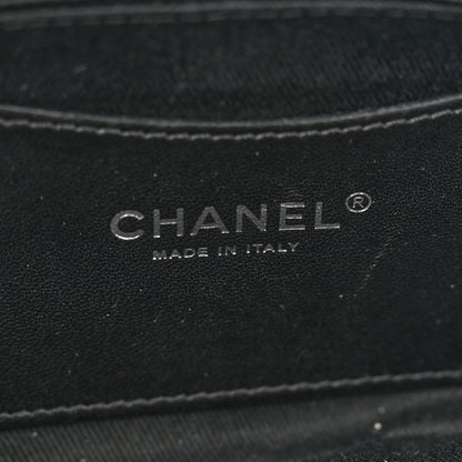Chanel Metallic Patent Quilted Medium Just Mademoiselle Bowling Bag  Gold Degrade 7 of 13