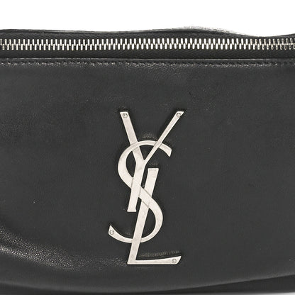 Saint Laurent Lambskin Monogram Belt Bag Black 8 of 10