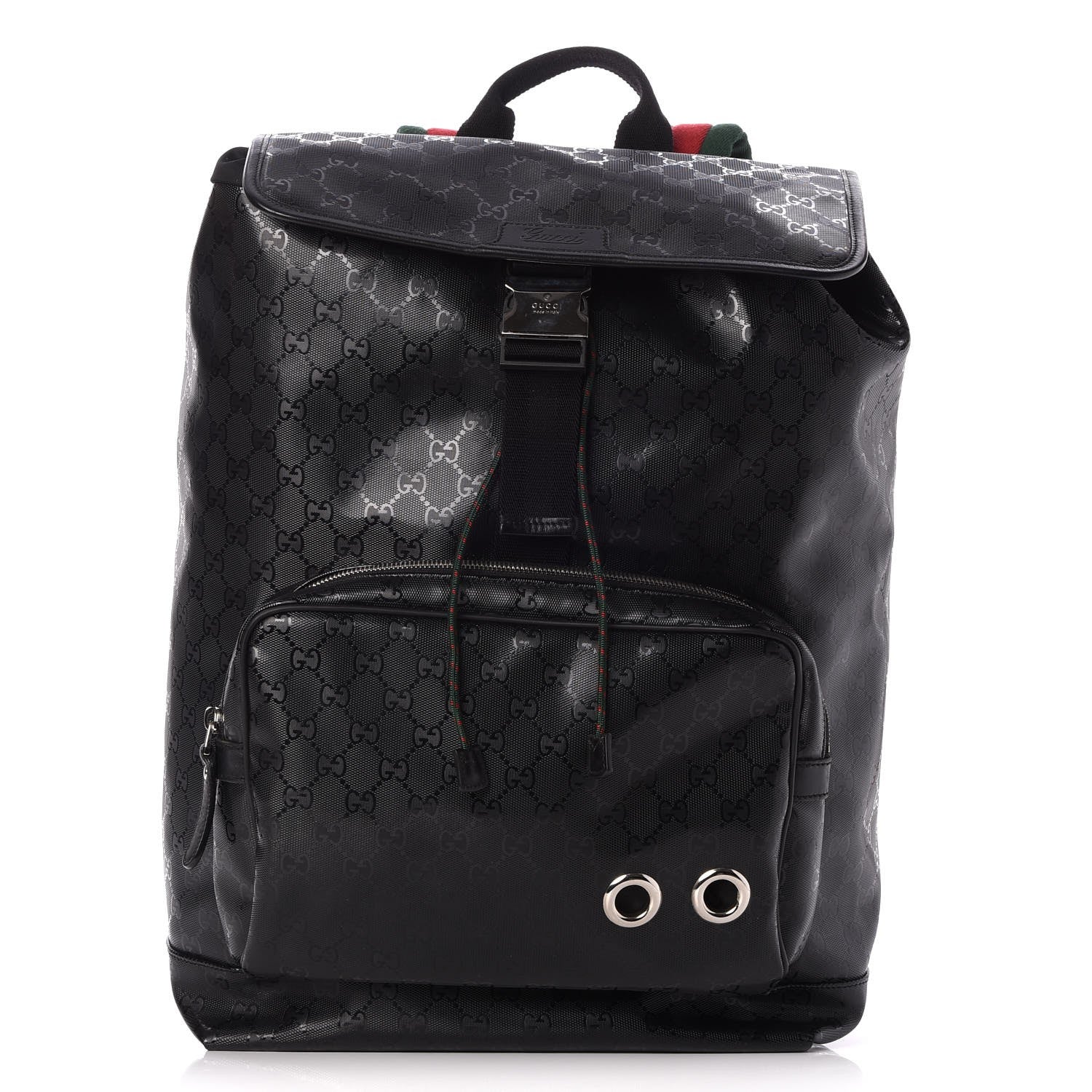 Gucci Imprime Monogram Web 500 Backpack Black 1 of 8
