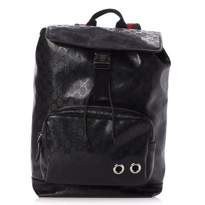 Gucci Imprime Monogram Web 500 Backpack Black 1 of 8