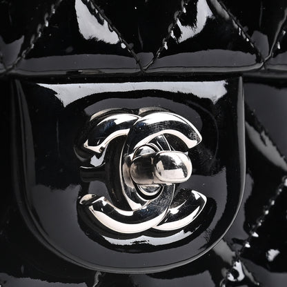 Chanel Patent Calfskin Quilted Extra Mini Rectangular Flap Black 8 of 13