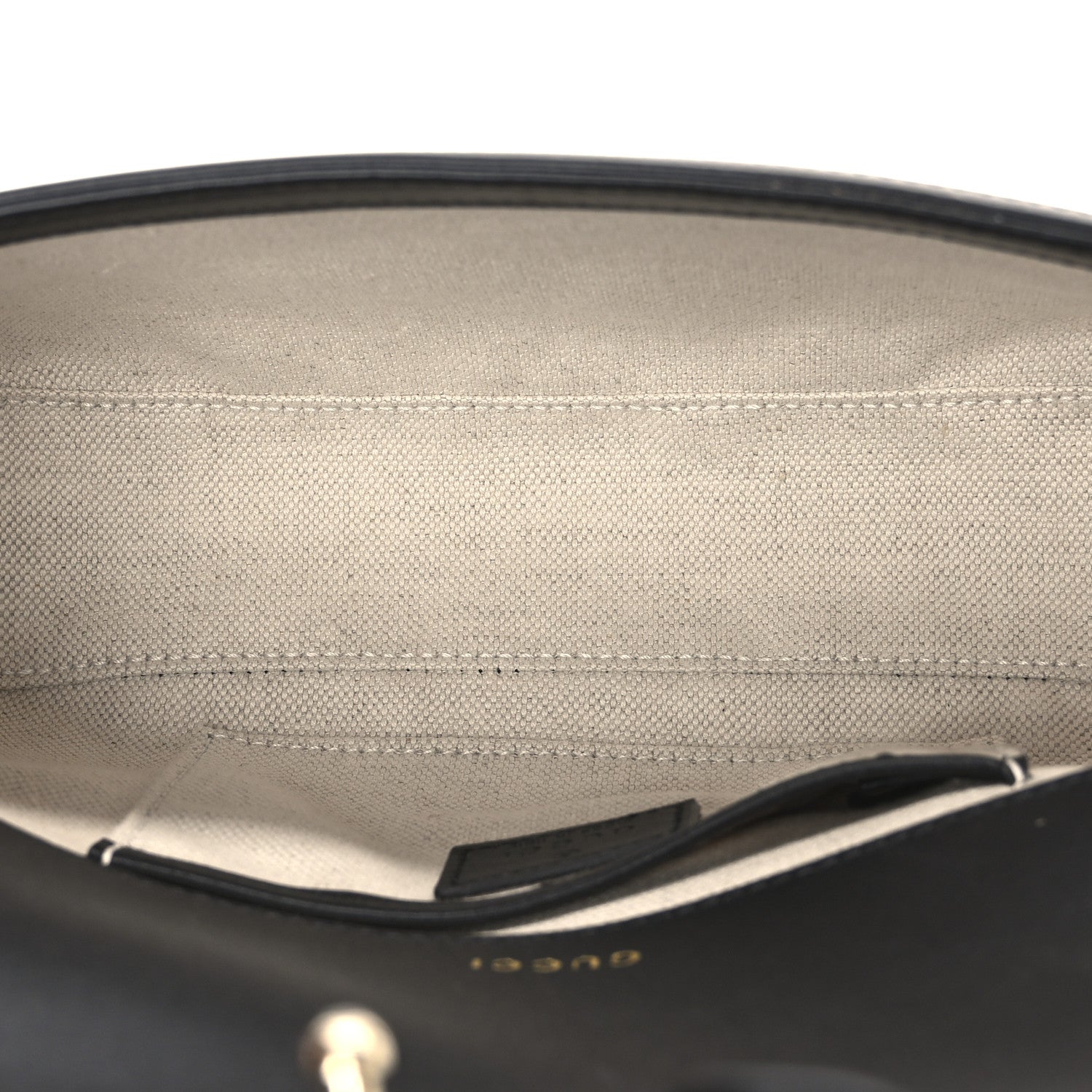 Gucci GG Supreme Monogram Horsebit 1955 Small Soft Top Handle Shoulder Bag Beige Black 5 of 12