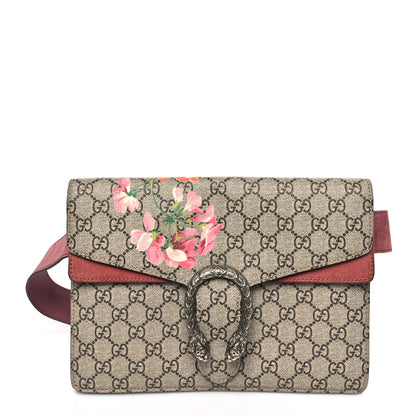 Gucci GG Supreme Monogram Blooms Dionysus Belt Bag Beige Multicolor Dry Rose 1 of 11
