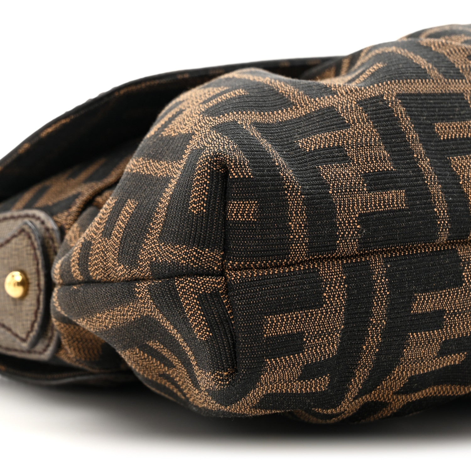 Fendi Zucca Small Chef Shoulder Bag Tobacco 10 of 12