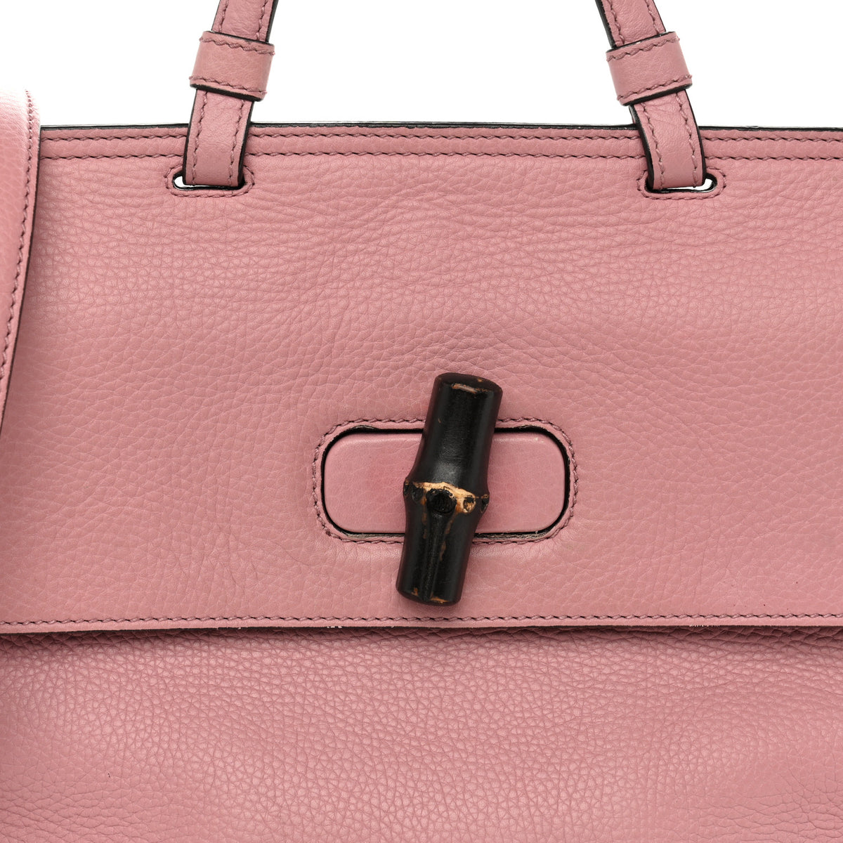 Cellarius Calfskin Small Bamboo Daily Top Handle Bag Carmine Rose