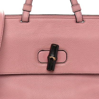 Gucci Cellarius Calfskin Small Bamboo Daily Top Handle Bag Carmine Rose 7 of 13