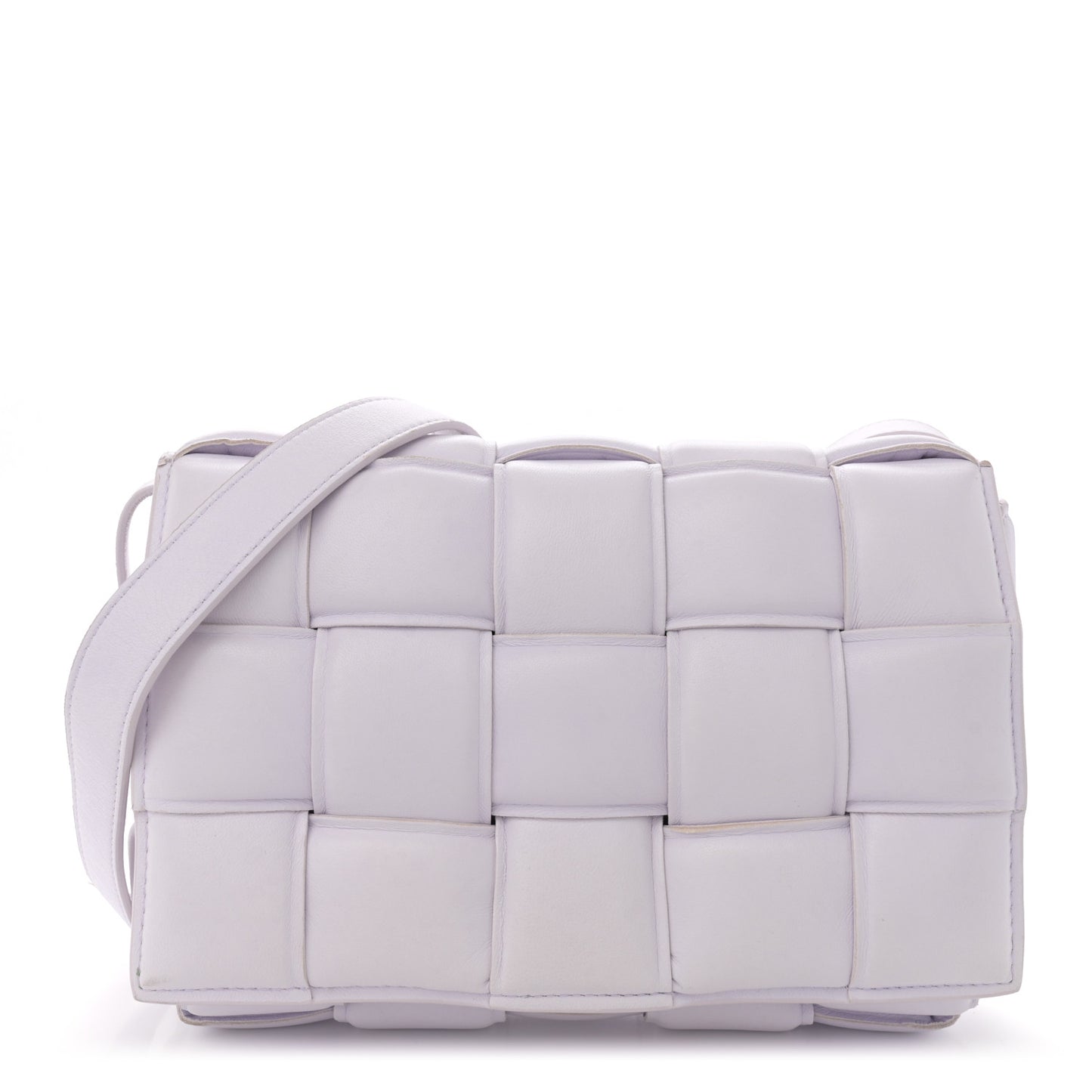 Nappa Maxi Intreccio Padded Cassette Crossbody Bag Mirth Washed