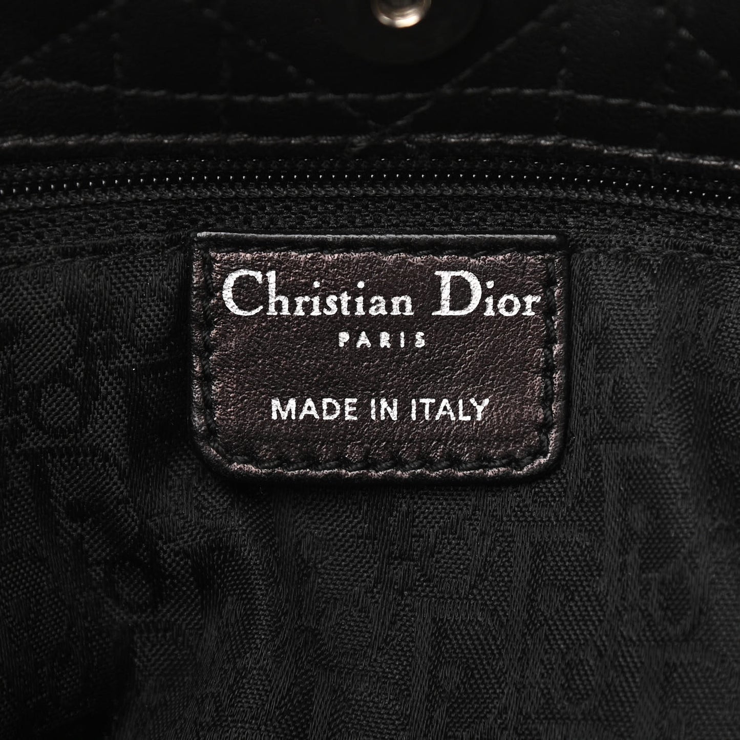 Lambskin Cannage Lady Dior Shoulder Bag Black