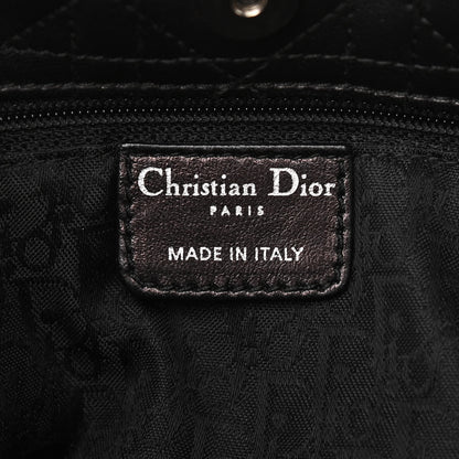 Christian Dior Lambskin Cannage Lady Dior Shoulder Bag Black 6 of 14