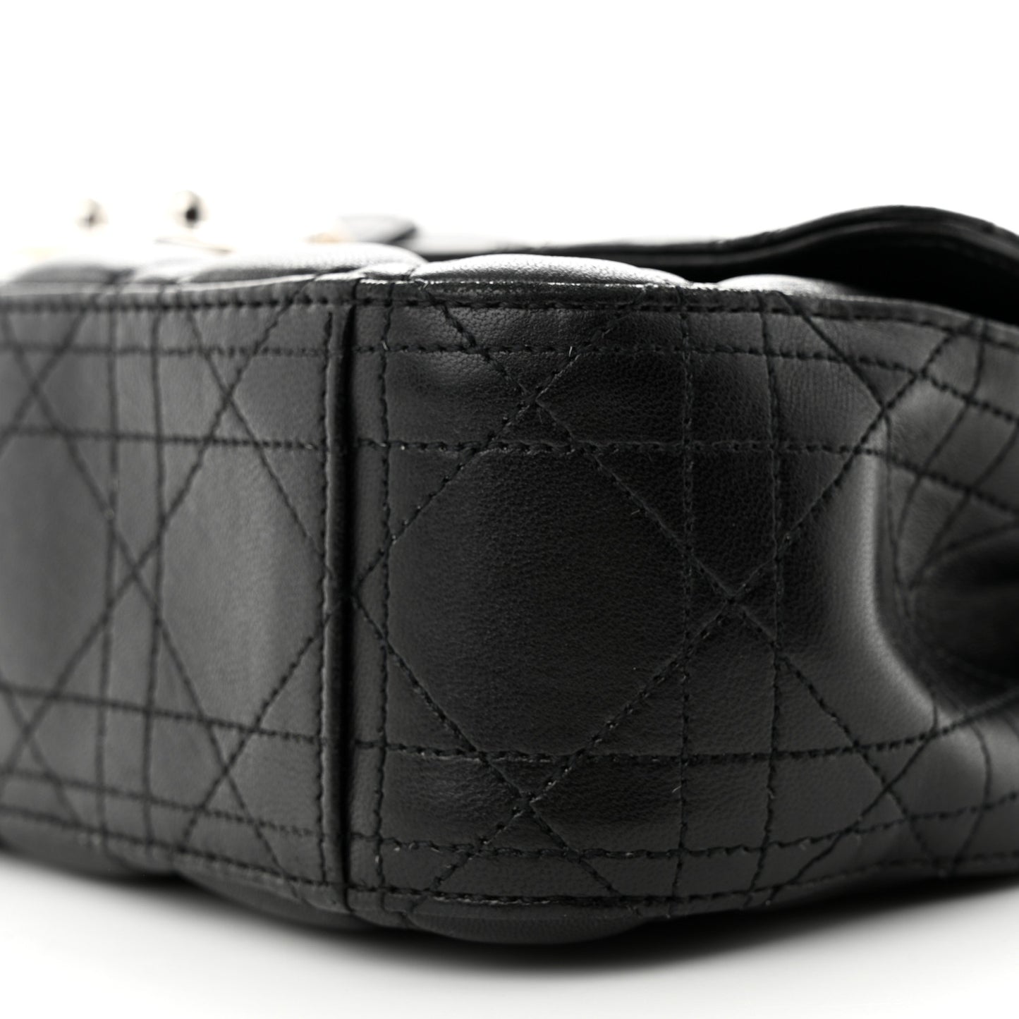 Lambskin Cannage Medium Miss Dior Flap Black