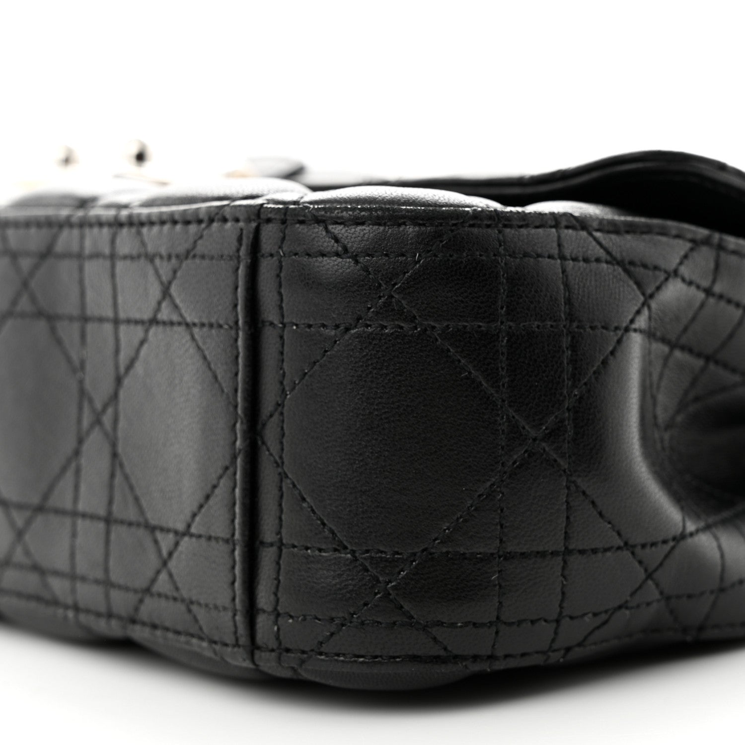 Christian Dior Lambskin Cannage Medium Miss Dior Flap Black 10 of 11
