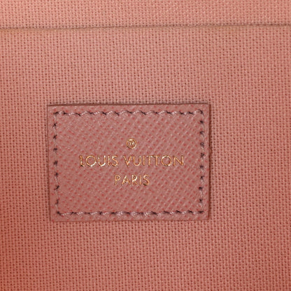 Louis Vuitton Damier Azur Pochette Felicie Chain Wallet Rose Ballerine 8 of 12