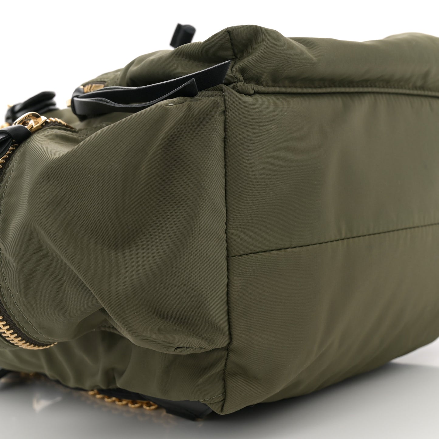 Nylon Medium Crossbody Rucksack Backpack Canvas Green