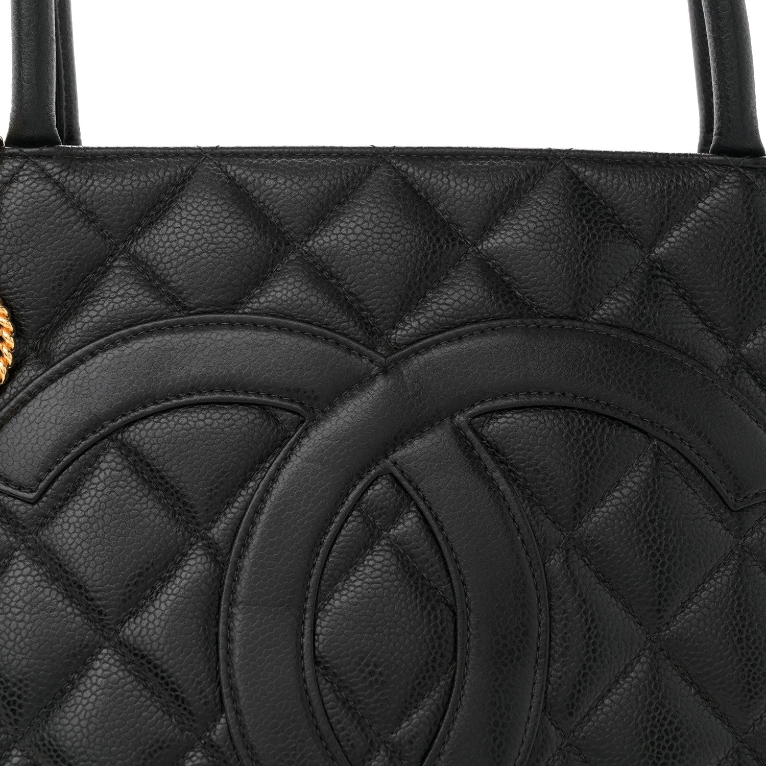 Chanel Caviar Quilted Medallion Tote Black 8 of 13