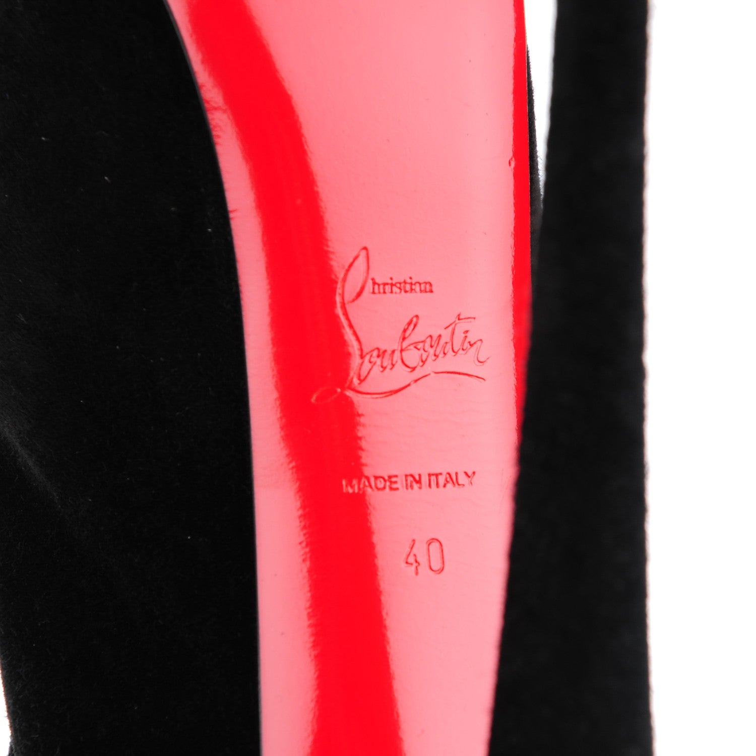 Christian Louboutin Suede Fringe Interlopa 160 Over The Knee Boots 40 Black 8 of 8