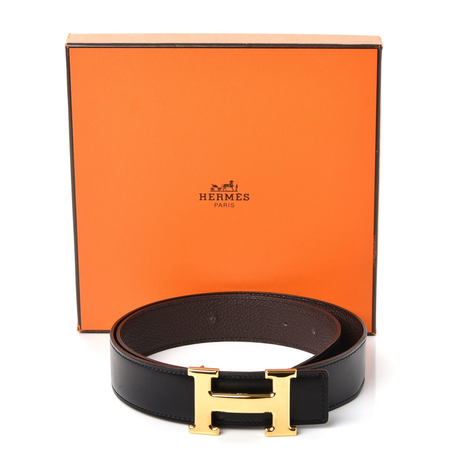 Box Togo 32mm H Belt 80 Black Chocolate