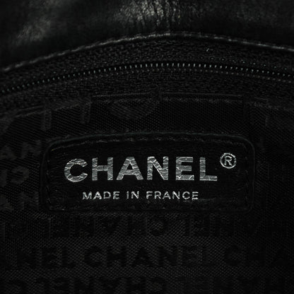 Chanel Lambskin Diamond Stitched CC East West Flap Black 6 of 8