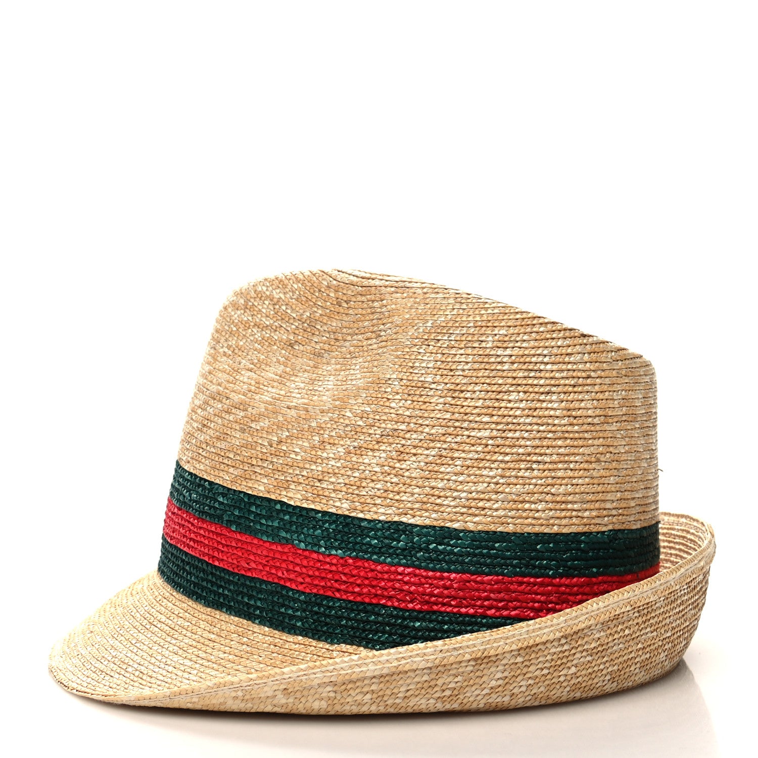 Gucci Abaca Straw Web Fedora Hat M 5 of 8