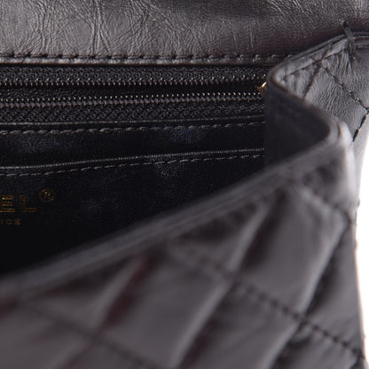 Chanel Aged Calfskin Quilted 2.55 Reissue 224 Flap Black 11 of 12