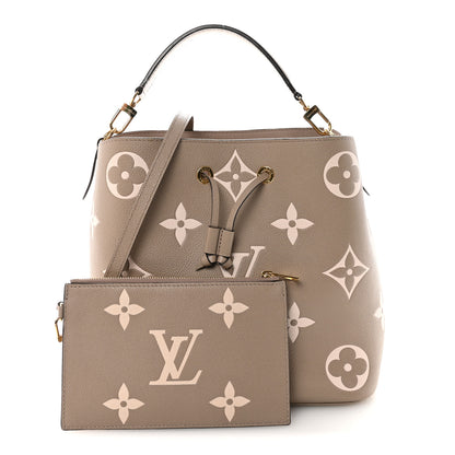 Louis Vuitton Empreinte Monogram Giant Neonoe MM Tourterelle Creme 3 of 11