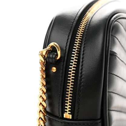 Saint Laurent Calfskin Matelasse Monogram Mini Lou Camera Bag Black 11 of 12