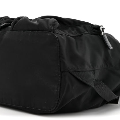 Prada Tessuto Nylon Saffiano Vela Medium Backpack Black 8 of 10