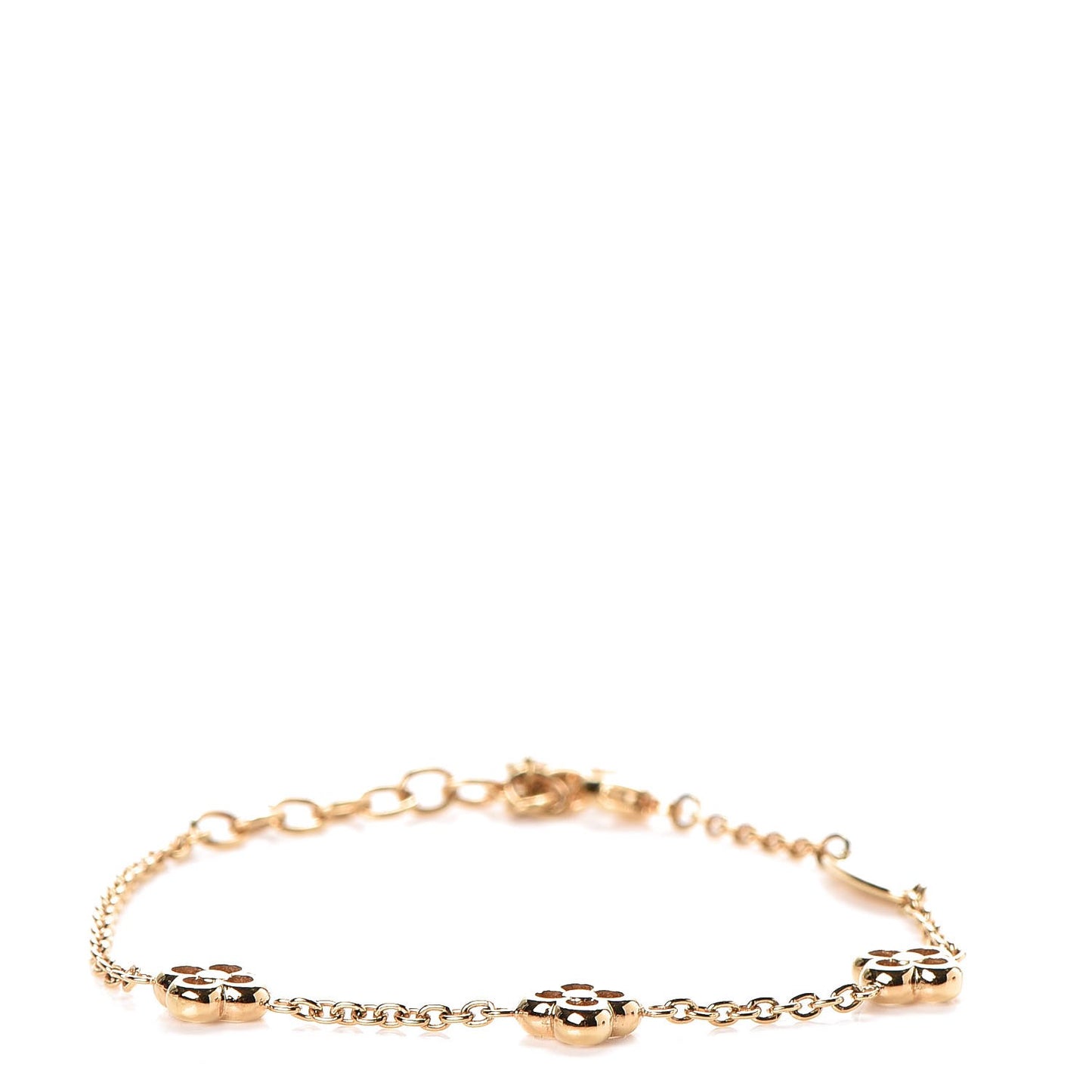Brass Flower Full Bracelet Gold
