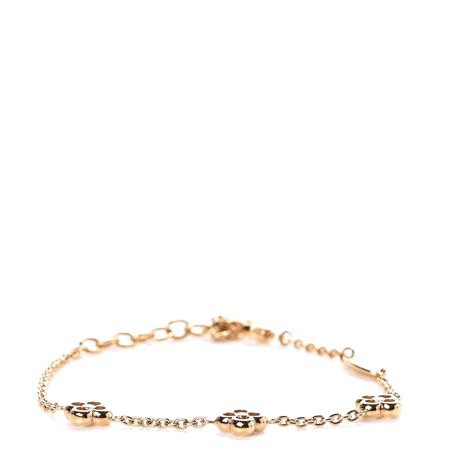 Louis Vuitton Brass Flower Full Bracelet Gold 1 of 6