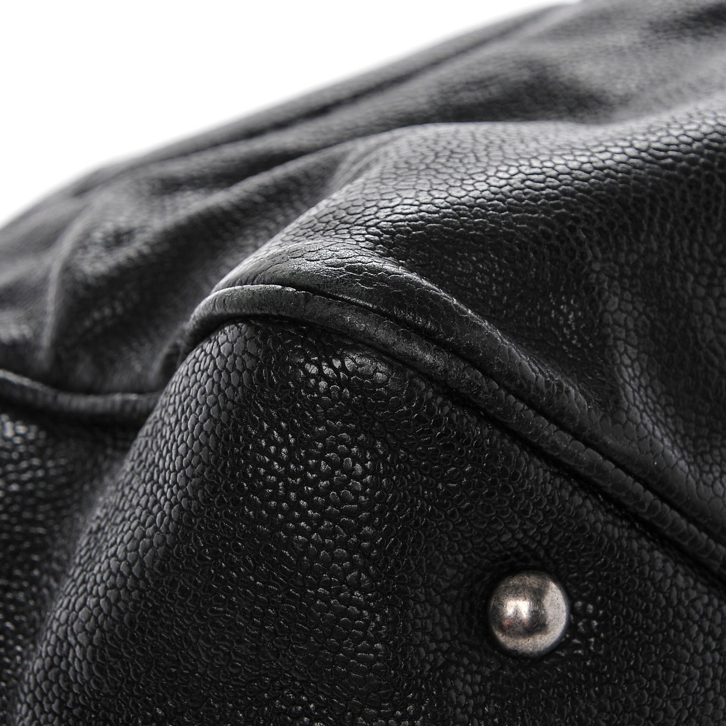 Distressed Caviar Outdoor Ligne Tote Black