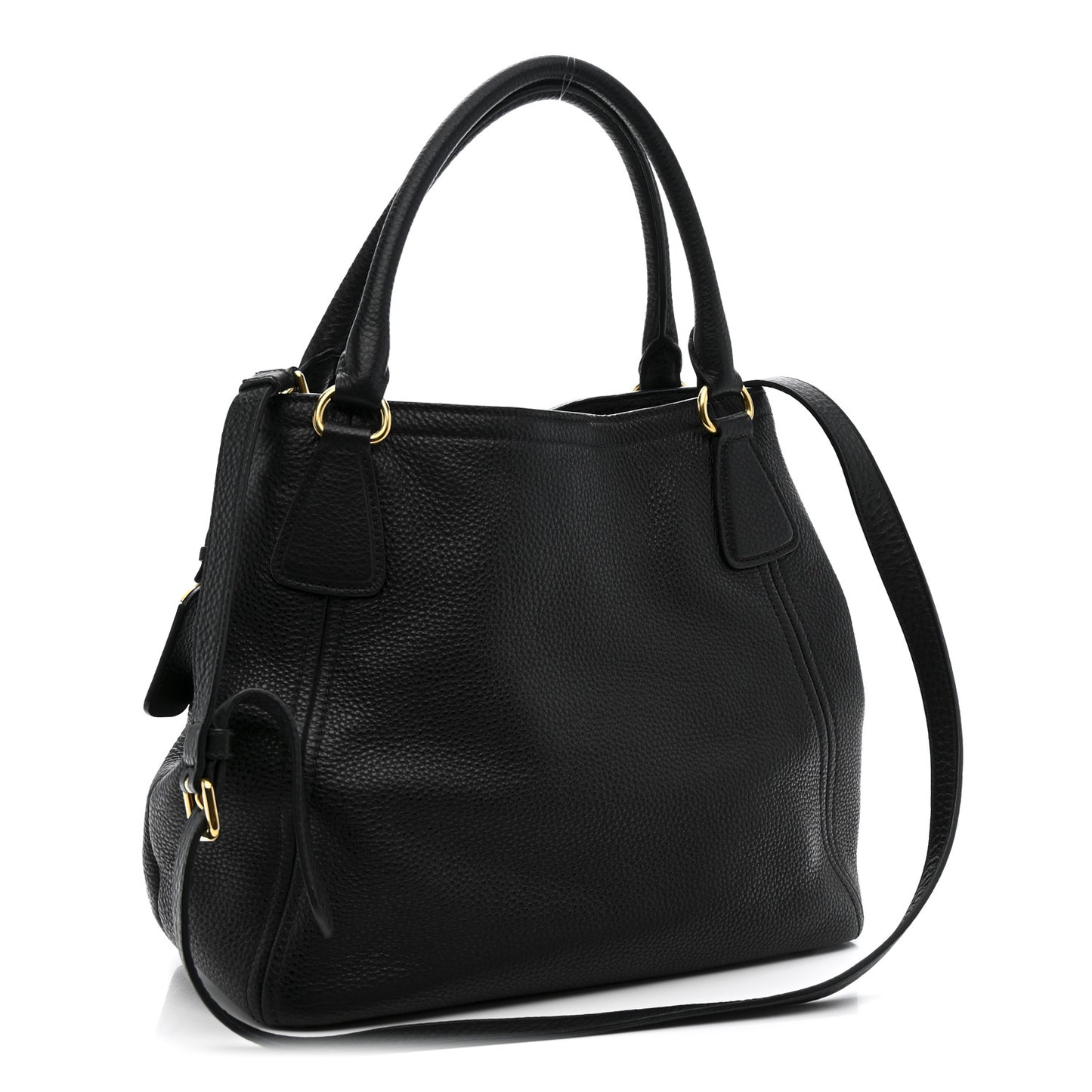 Vitello Daino Tote Black