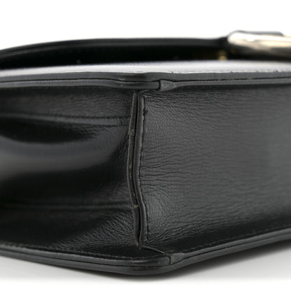 Gucci Textured Calfskin Small Torchon GG Ring Shoulder Bag Black 9 of 12