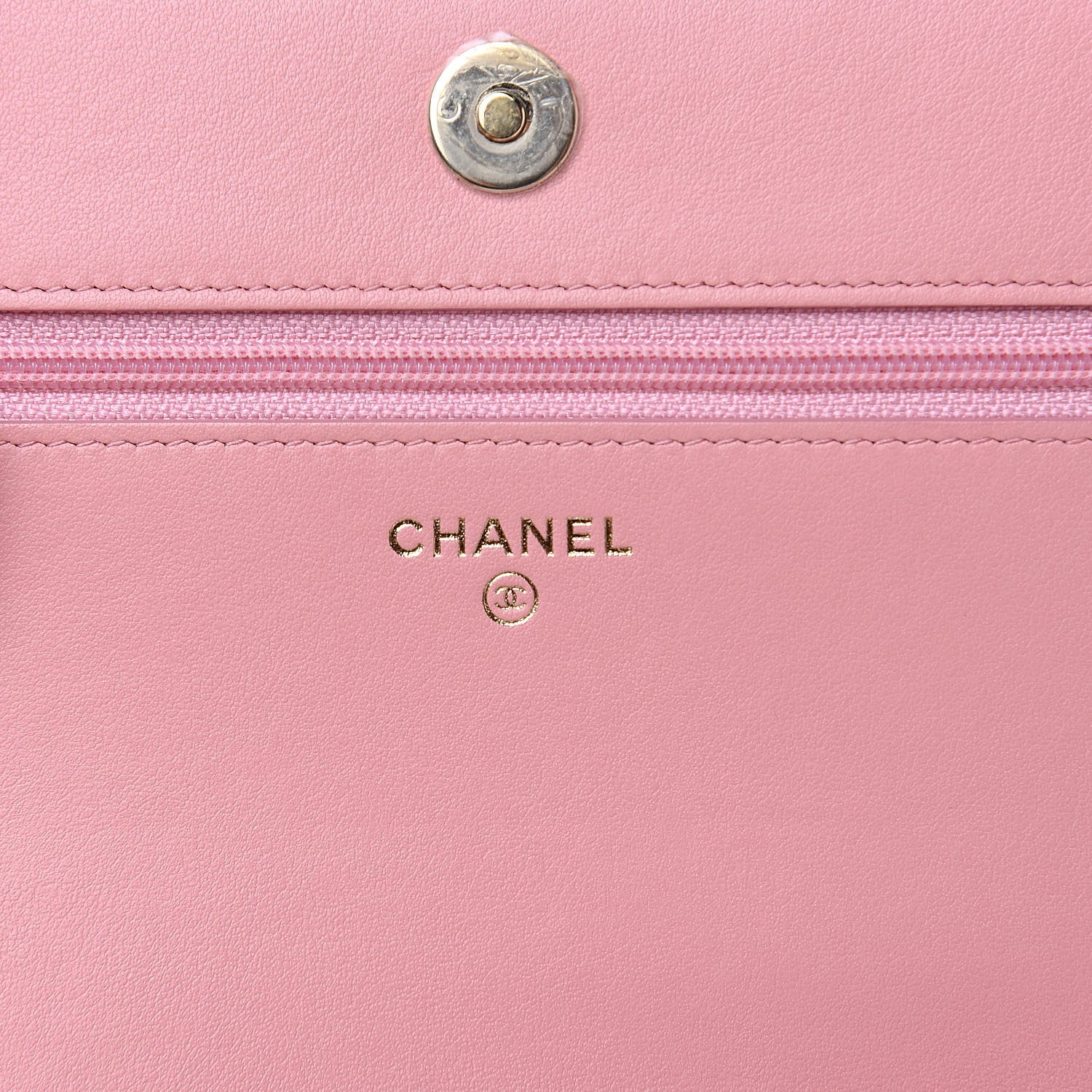 Chanel Caviar Quilted Boy Wallet On Chain WOC Light Pink 6 of 11