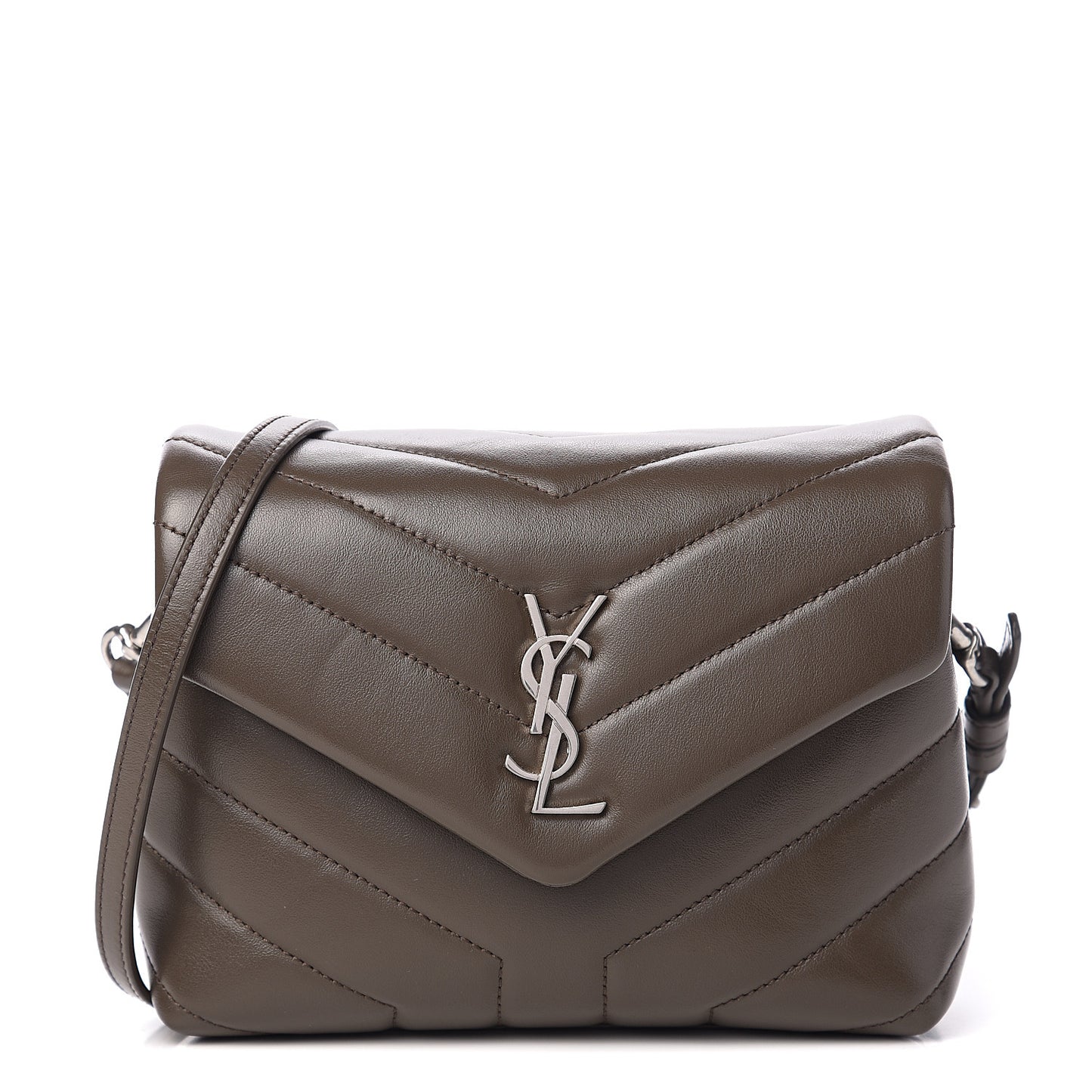 Calfskin Y Quilted Monogram Toy Loulou Crossbody Bag Faggio