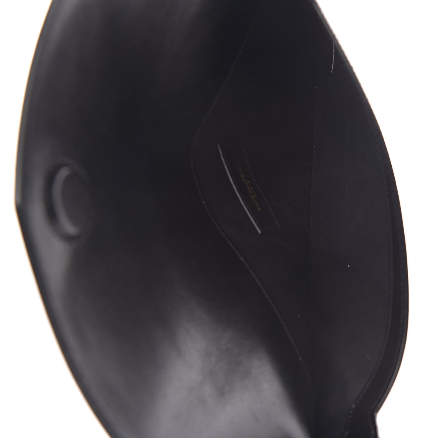 Smooth Shiny Calfskin Monogram Uptown Pouch Black