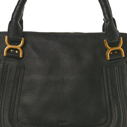 Chloe Calfskin Large Marcie Satchel Black 7 of 9