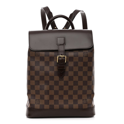 Louis Vuitton Damier Ebene Soho Backpack 1 of 9