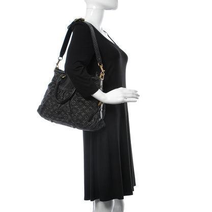 Louis Vuitton Denim Neo Cabby MM Black 2 of 9