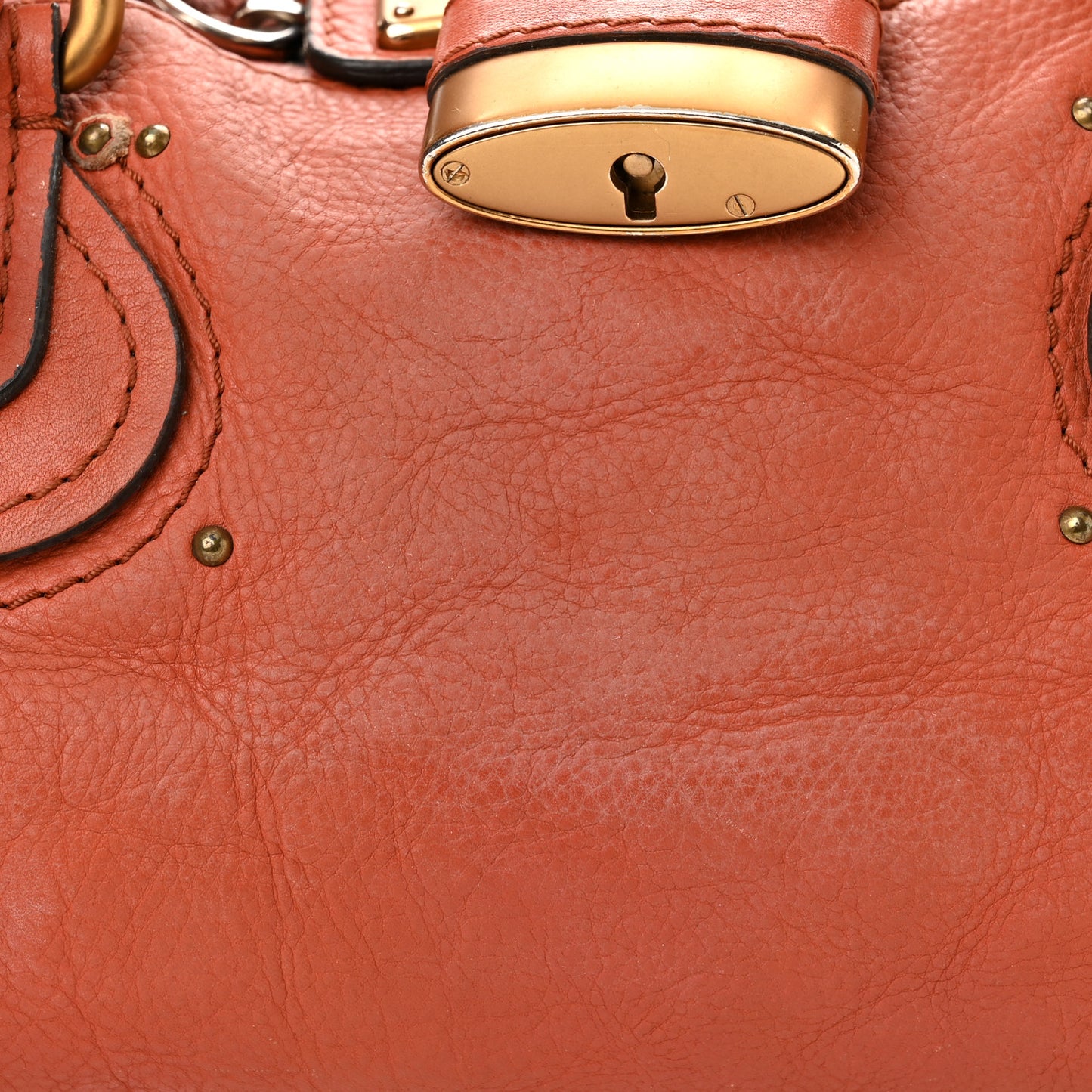 Calfskin Medium Paddington Satchel Whiskey