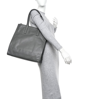 Prada Saffiano Travel Shopping Tote Mercurio 2 of 16