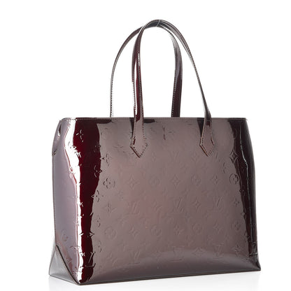 Louis Vuitton Vernis Wilshire MM Amarante 3 of 8