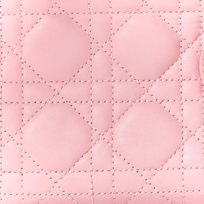 Christian Dior Lambskin Cannage Mini Lady Dior Rose Clair 14 of 27
