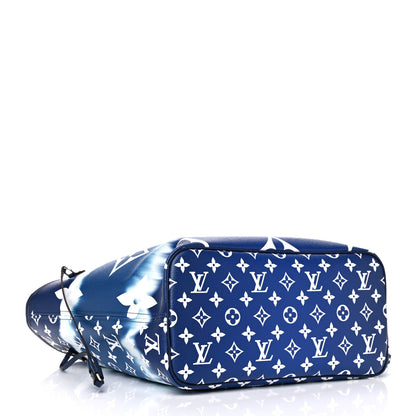Louis Vuitton Monogram Escale Neverfull MM Blue 3 of 10
