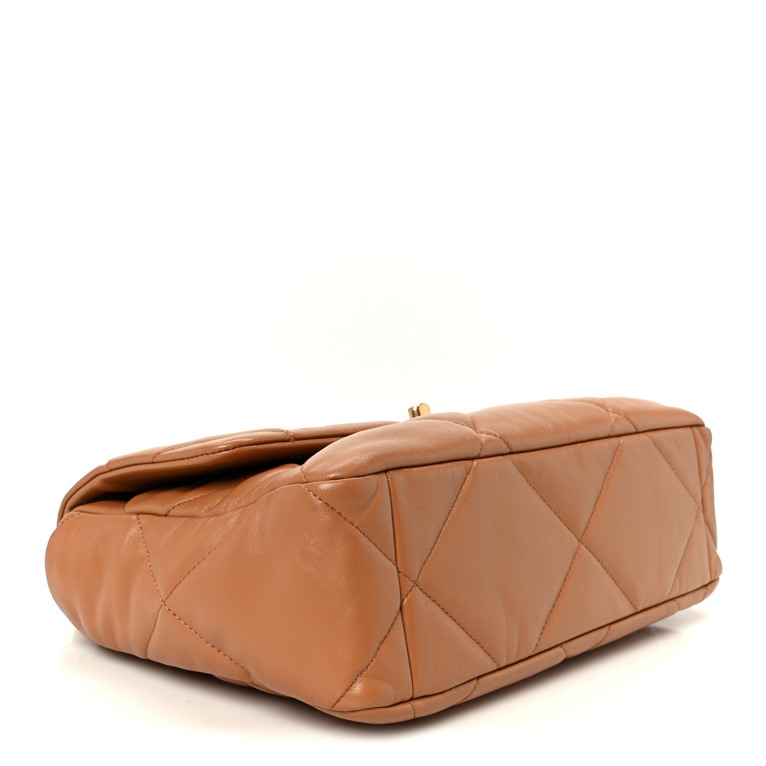 Chanel Lambskin Quilted Large Chanel 19 Flap Brown 4 of 11