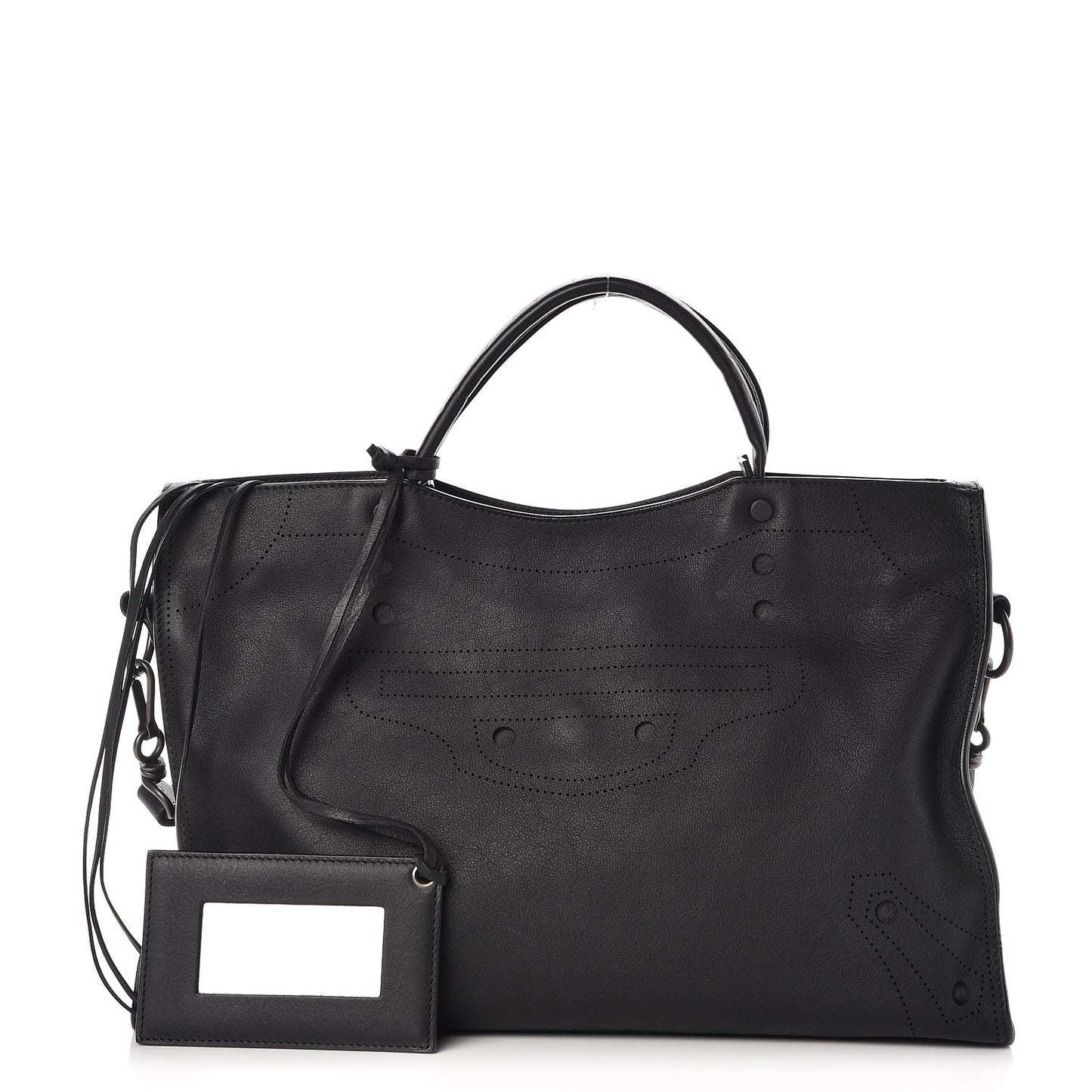 Veau Soyeux Perforated Blackout Hardware City Black