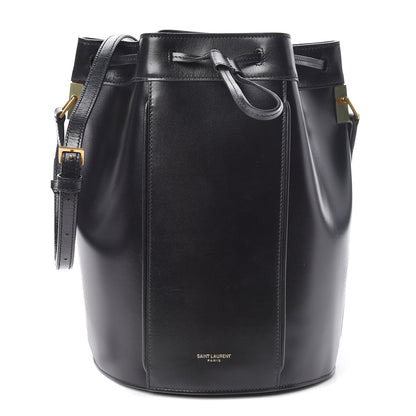 Saint Laurent Smooth Calfskin Medium Talitha Bucket Bag Black 1 of 8